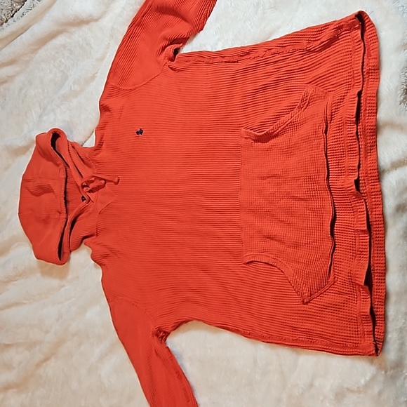 Polo Ralph Lauren Other - POLO Ralph Lauren Pull Over Hoodie Orange 100% Cotton Mens size large